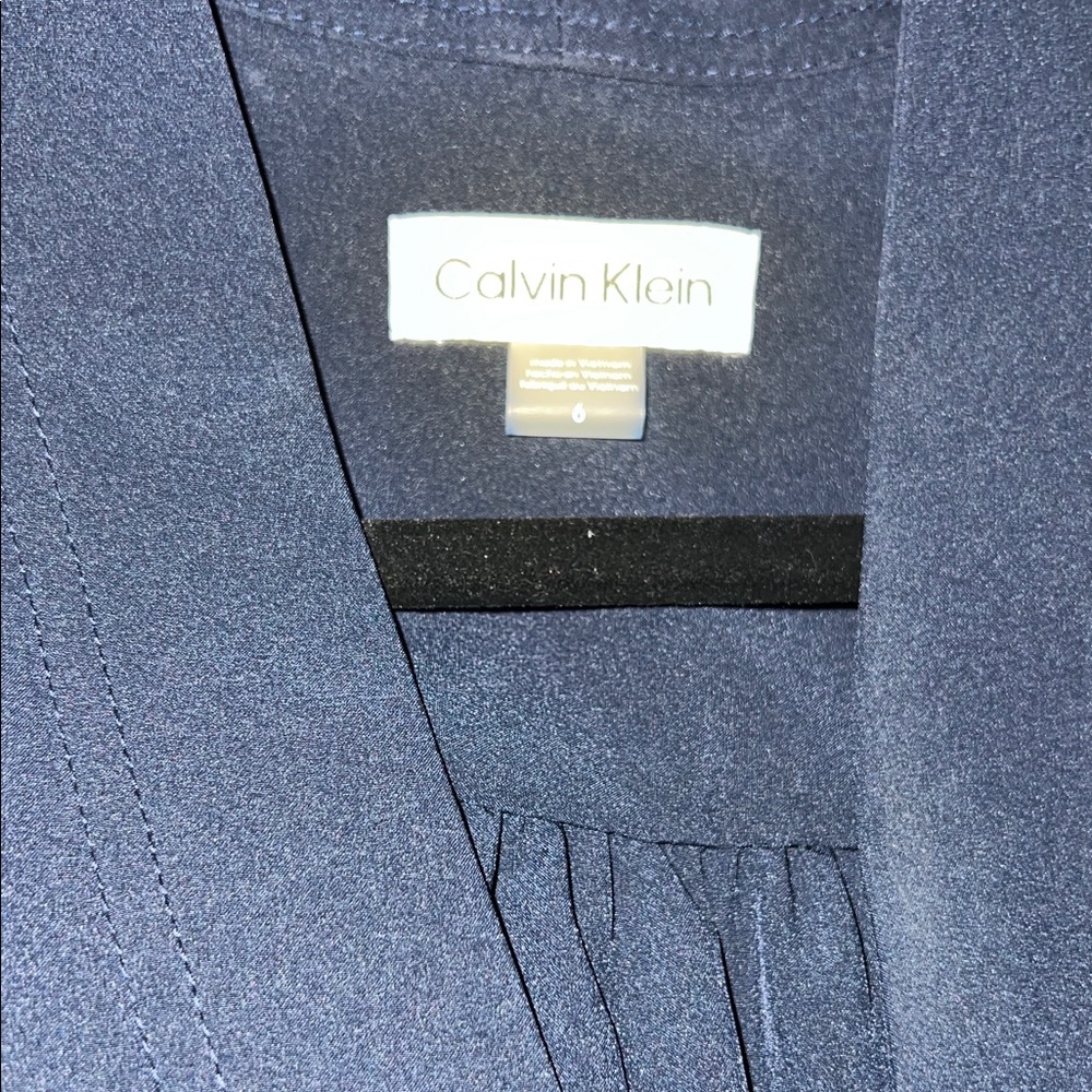 Calvin Klein Collection Navy Midi Dress - Picture 3 of 4